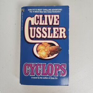 Cyclops Clive Cussler Dirk Pitt Adventure Novel 1986 First Pocket Books Print